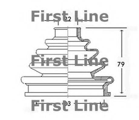 Пильовик, приводний вал FIRST LINE FCB2301