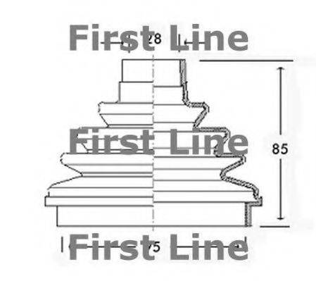 FIRST LINE FCB2320 Пильовик, приводний вал