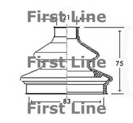 FIRST LINE FCB2333 Пильовик, приводний вал