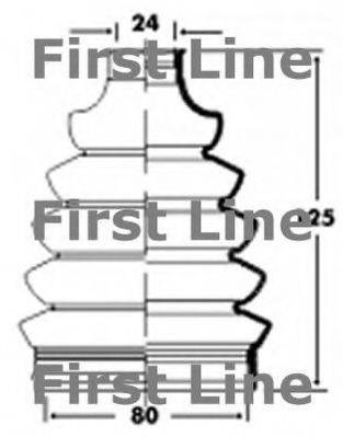 FIRST LINE FCB2364 Пыльник, приводной вал
