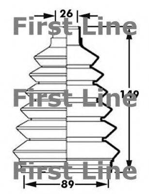 Пильовик, приводний вал FIRST LINE FCB2367