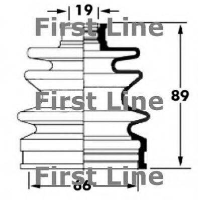 FIRST LINE FCB6043 Пильовик, приводний вал
