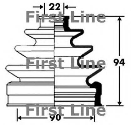FIRST LINE FCB2379 Пыльник, приводной вал
