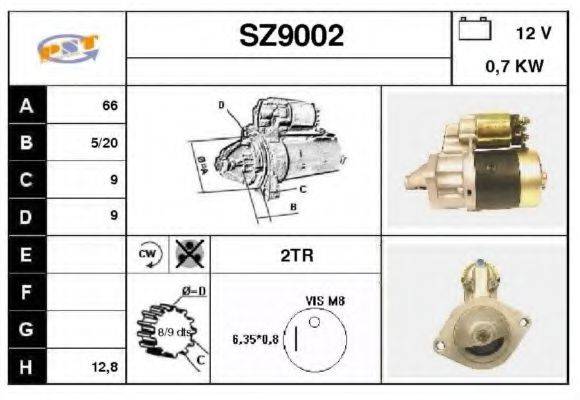 SNRA SZ9002 Стартер