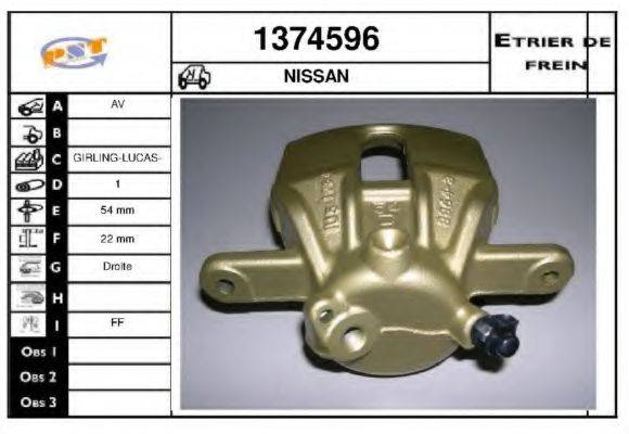 Тормозной суппорт SNRA 1374596