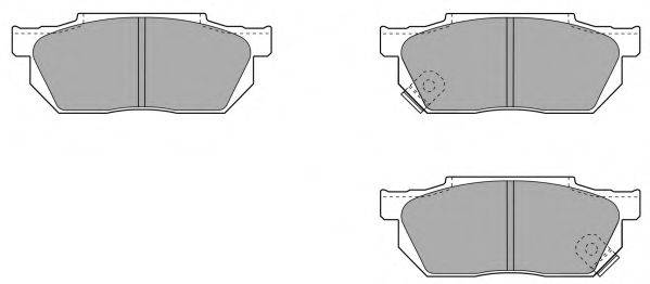 Комплект гальмівних колодок, дискове гальмо FREMAX FBP-0554