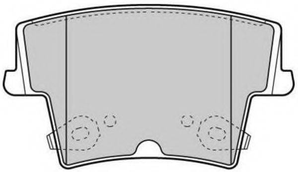 Комплект гальмівних колодок, дискове гальмо FREMAX FBP-1704