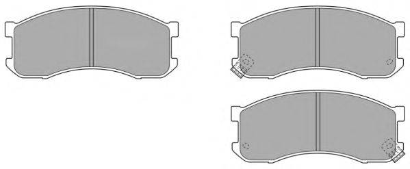Комплект гальмівних колодок, дискове гальмо FREMAX FBP-1525