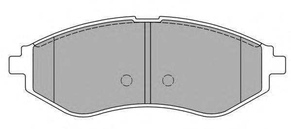 Комплект гальмівних колодок, дискове гальмо FREMAX FBP-1413