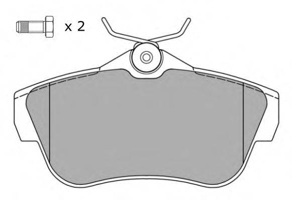 FREMAX FBP1494 Комплект тормозных колодок, дисковый тормоз