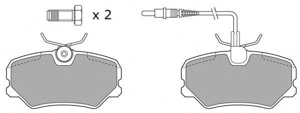 Комплект тормозных колодок, дисковый тормоз FREMAX FBP-0573