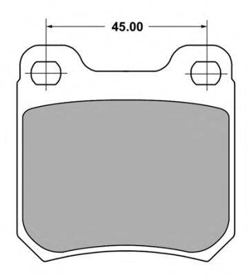Комплект гальмівних колодок, дискове гальмо FREMAX FBP-0717-01