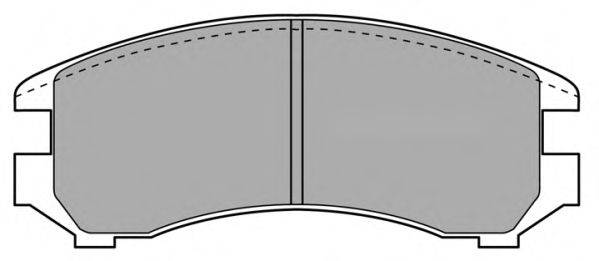 Комплект гальмівних колодок, дискове гальмо FREMAX FBP-0777