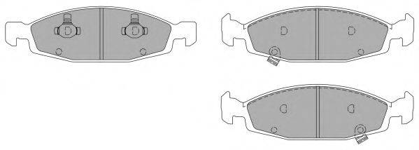 Комплект тормозных колодок, дисковый тормоз FREMAX FBP-1325