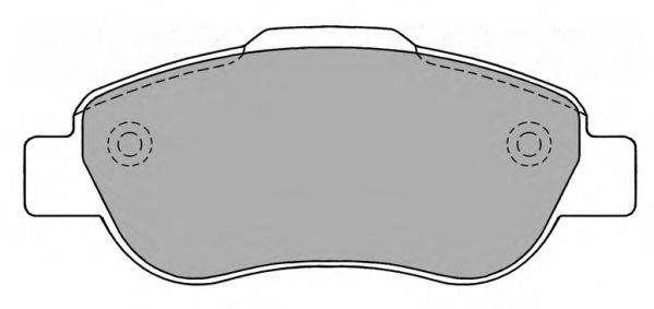 Комплект тормозных колодок, дисковый тормоз FREMAX FBP-1355