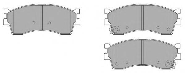 Комплект тормозных колодок, дисковый тормоз FREMAX FBP-1547