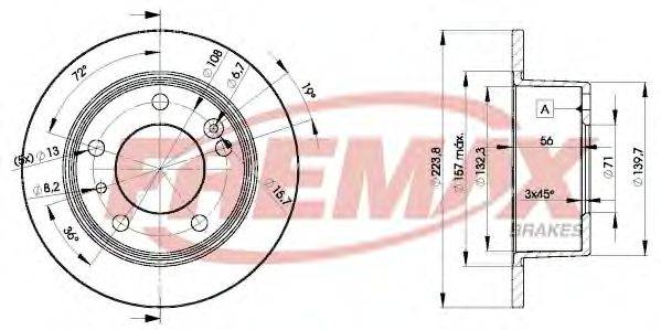 FREMAX BD2062 гальмівний диск