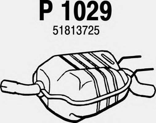 FENNO P1029 Глушитель выхлопных газов конечный