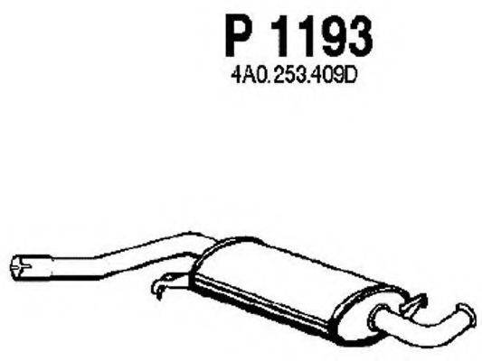 Середній глушник вихлопних газів FENNO P1193