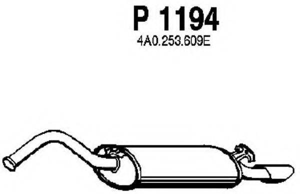 FENNO P1194 Глушитель выхлопных газов конечный
