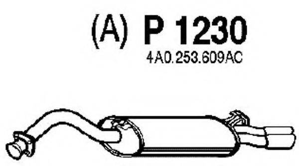 Глушник вихлопних газів кінцевий FENNO P1230