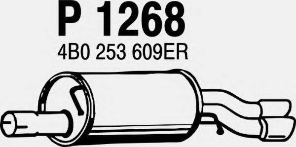 FENNO P1268 Глушитель выхлопных газов конечный