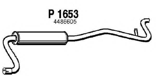 Глушник вихлопних газів кінцевий FENNO P1653