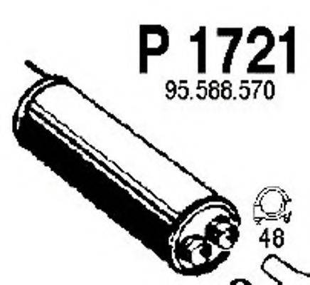 FENNO P1721 Середній глушник вихлопних газів