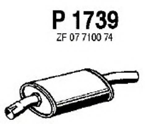 FENNO P1739 Середній глушник вихлопних газів