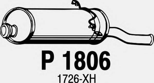 FENNO P1806 Глушитель выхлопных газов конечный