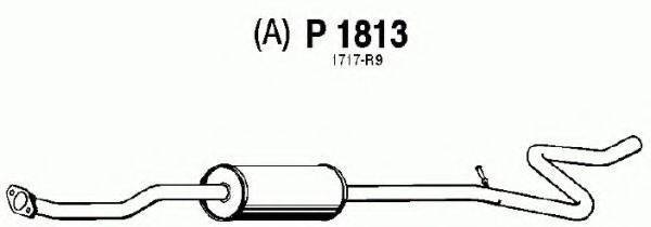 FENNO P1813 Средний глушитель выхлопных газов