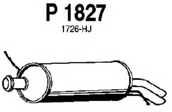 Глушитель выхлопных газов конечный FENNO P1827