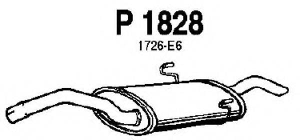 FENNO P1828 Глушитель выхлопных газов конечный