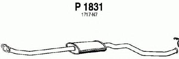 FENNO P1831 Средний глушитель выхлопных газов