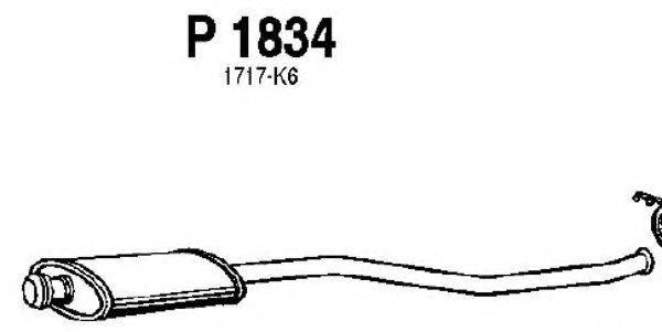 FENNO P1834 Средний глушитель выхлопных газов