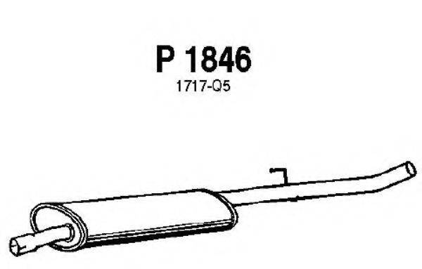 FENNO P1846 Средний глушитель выхлопных газов