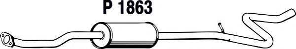 FENNO P1863 Средний глушитель выхлопных газов