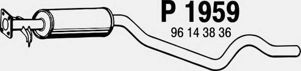 FENNO P1959 Средний глушитель выхлопных газов