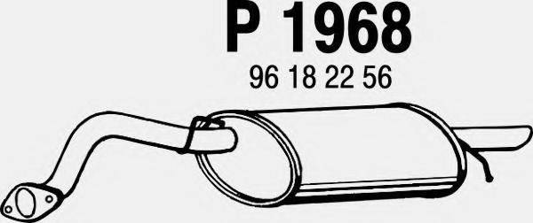 Глушник вихлопних газів кінцевий FENNO P1968