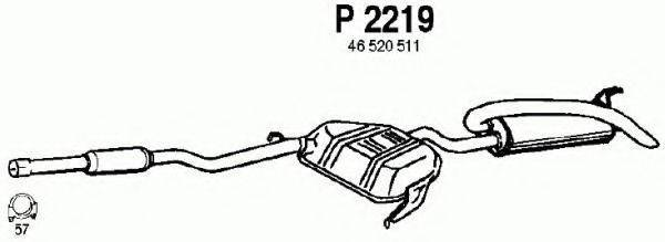 FENNO P2219 Глушитель выхлопных газов конечный