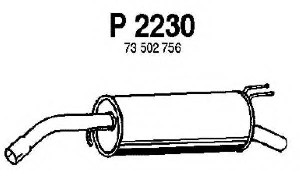 Глушник вихлопних газів кінцевий FENNO P2230