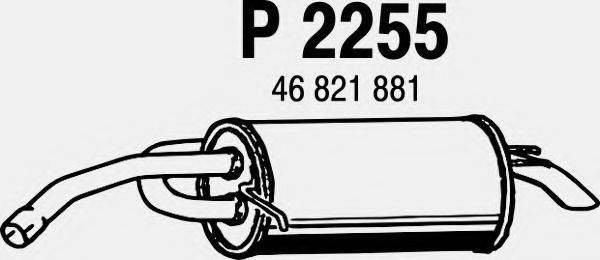 FENNO P2255 Глушитель выхлопных газов конечный