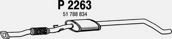 FENNO P2263 Средний глушитель выхлопных газов