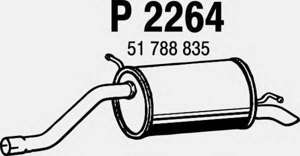 FENNO P2264 Глушитель выхлопных газов конечный