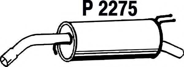 FENNO P2275 Глушитель выхлопных газов конечный