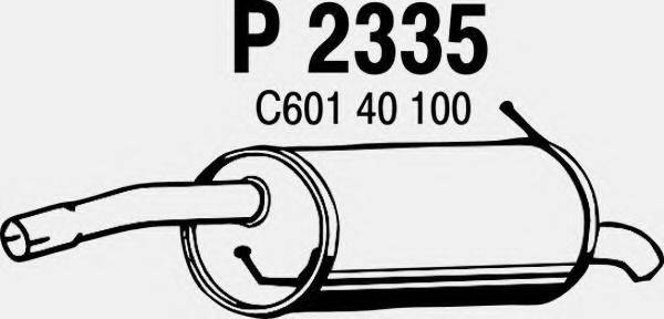 FENNO P2335 Глушитель выхлопных газов конечный