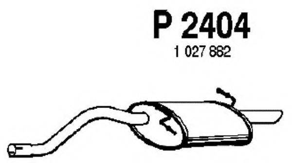 Глушник вихлопних газів кінцевий FENNO P2404