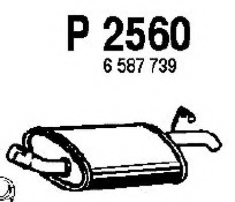 FENNO P2560 Глушитель выхлопных газов конечный