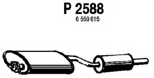 FENNO P2588 Середній глушник вихлопних газів