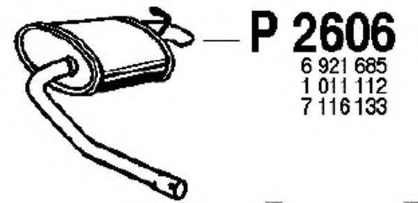 FENNO P2606 Глушник вихлопних газів кінцевий